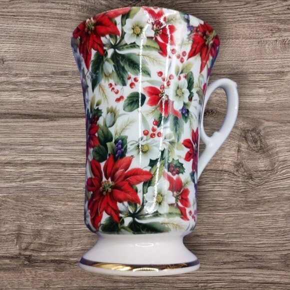 Royal Patrician poinsetta mug set of 3 coffee mugs - Picture 5 of 9